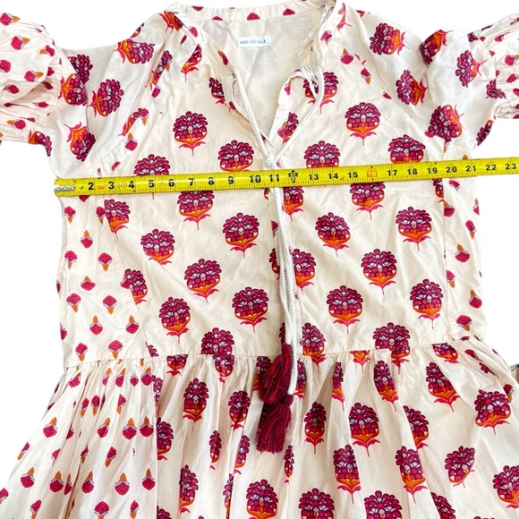 Avec Les Filles Women's Cotton Mixed-Print Mini Dress - Sunset Mul size 4 - Picture 16 of 16